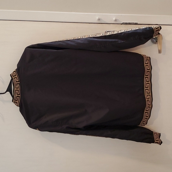 Moderno Black and Gold Italian Style Bomber Jacket M - Picture 2 of 6